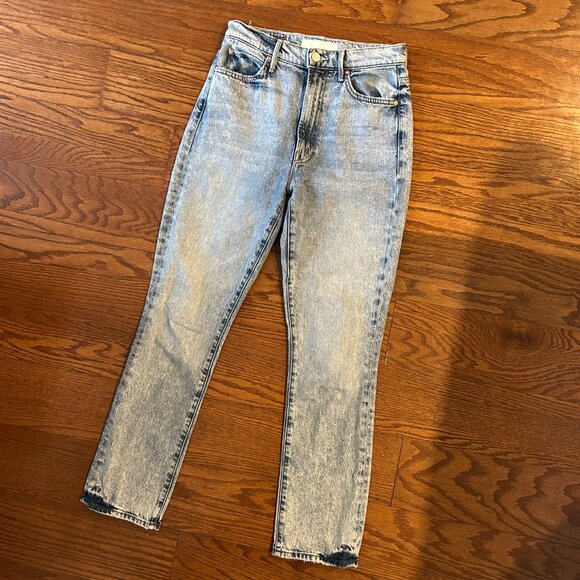 MOTHER Denim Jeans The Swooner Rascal Ankle - Signs & Symbols Size 26 - Picture 2 of 16